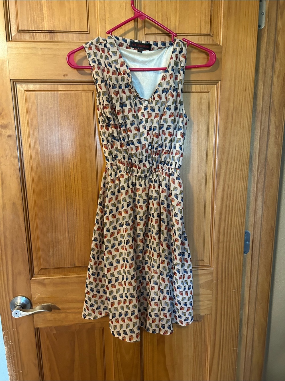 V-Neck Owl dress